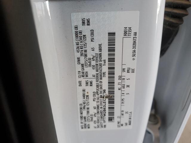 Photo 10 from auction – 2020 FORD F250 SUPER with VIN 1FT7W2B63LEC71796
