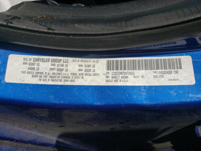 Photo 10 from auction – 2013 DODGE AVENGER SE with VIN 1C3CDZAB7DN710161