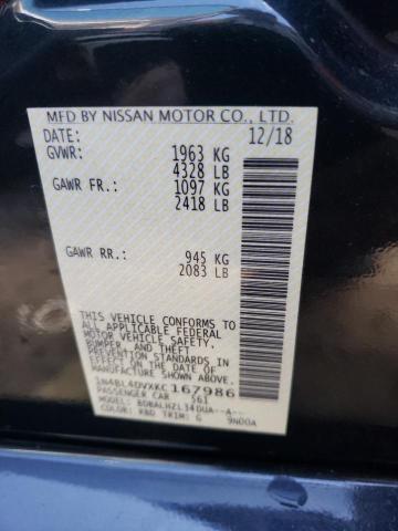 Photo 10 from auction – 2019 NISSAN ALTIMA SV with VIN 1N4BL4DVXKC167986