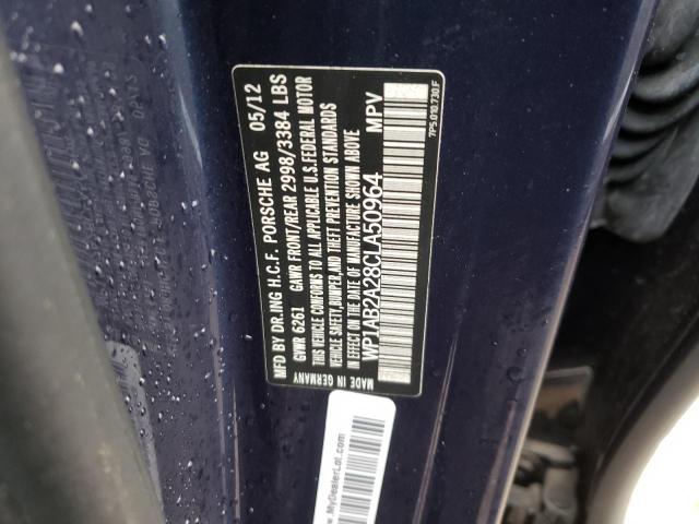 Photo 10 from auction – 2012 PORSCHE CAYENNE S with VIN WP1AB2A28CLA50964