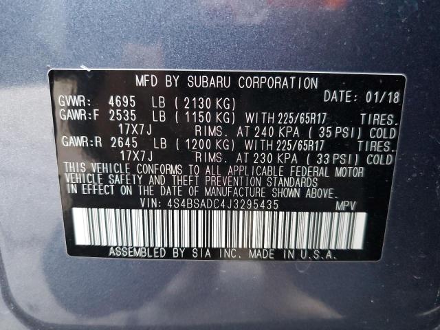 Photo 10 from auction – 2018 SUBARU OUTBACK 2. with VIN 4S4BSADC4J3295435