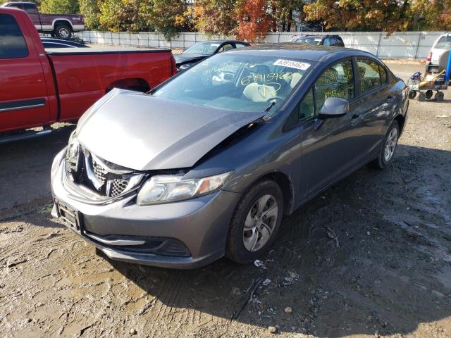 Photo 2 from auction – 2013 HONDA CIVIC LX with VIN 2HGFB2F55DH594803