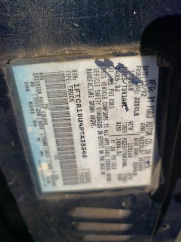 Photo 10 from auction – 1993 FORD RANGER with VIN 1FTCR10U4PTA35340