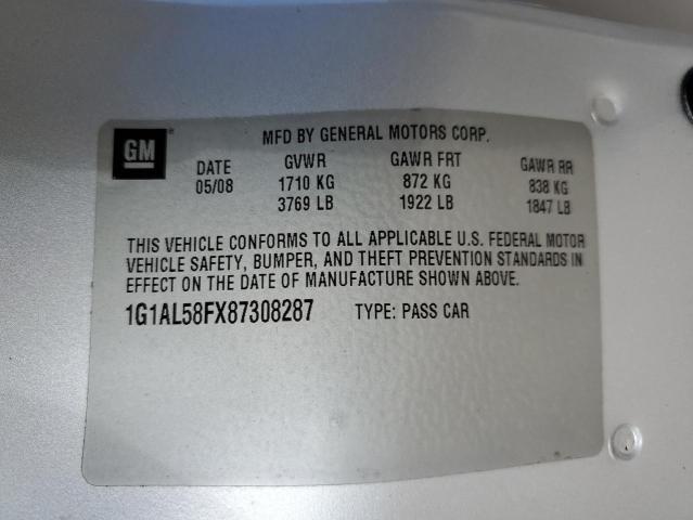 Photo 10 from auction – 2008 CHEVROLET COBALT LT with VIN 1G1AL58FX87308287