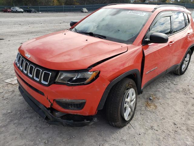 Photo 9 from auction – 2018 JEEP COMPASS SP with VIN 3C4NJCAB3JT425141