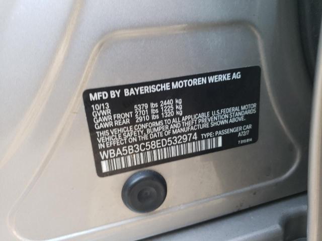 Photo 10 from auction – 2014 BMW 535 XI with VIN WBA5B3C58ED532974