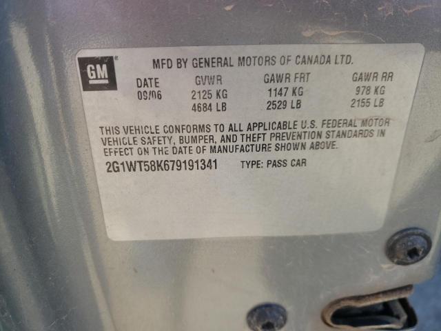Photo 10 from auction – 2007 CHEVROLET IMPALA with VIN 2G1WT58K679191341