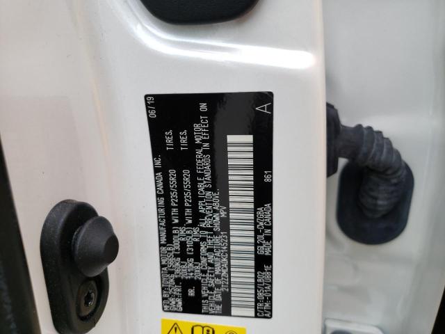 Photo 10 from auction – 2019 LEXUS RX 350 BAS with VIN 2T2ZZMCA0KC145231
