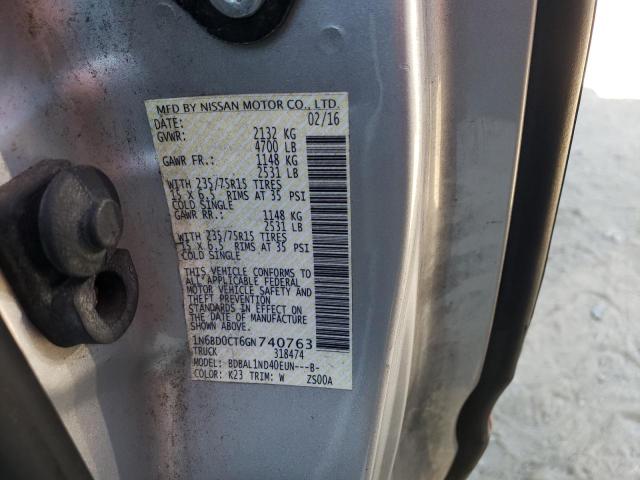 Photo 10 from auction – 2016 NISSAN FRONTIER S with VIN 1N6BD0CT6GN740763