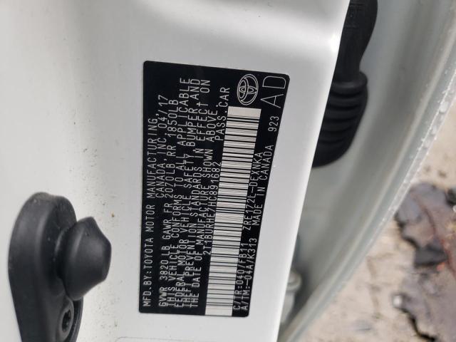 Photo 10 from auction – 2017 TOYOTA COROLLA L with VIN 2T1BURHE7HC891682