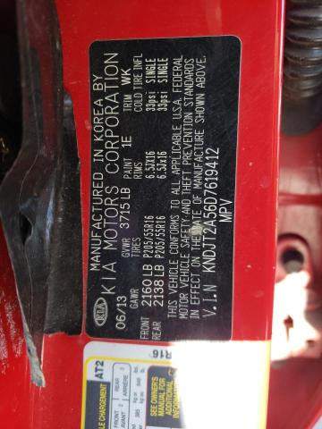 Photo 10 from auction – 2013 KIA SOUL with VIN KNDJT2A56D7619412