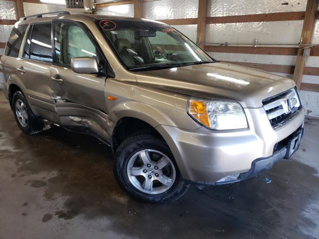 HONDA PILOT EX 2006 with VIN 5FNYF18616B013186 - Photo from auction