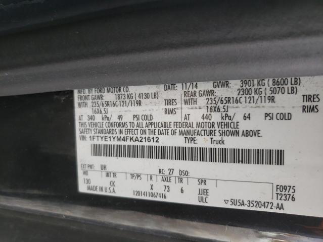 Photo 10 from auction – 2015 FORD TRANSIT T- with VIN 1FTYE1YM4FKA21612