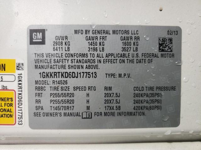 Photo 10 from auction – 2013 GMC ACADIA DEN with VIN 1GKKRTKD6DJ177513