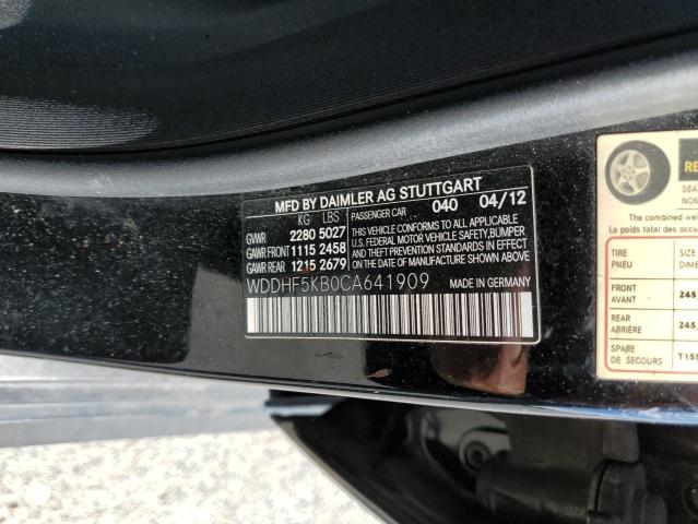 Photo 10 from auction – 2012 MERCEDES-BENZ E 350 with VIN WDDHF5KB0CA641909