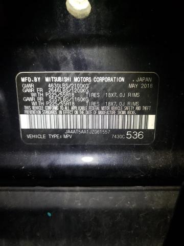 Photo 10 from auction – 2018 MITSUBISHI ECLIPSE CR with VIN JA4AT5AA1JZ061557