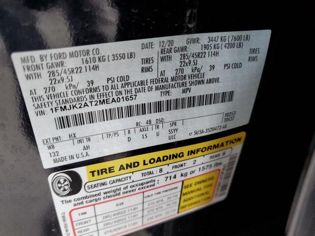 Photo 10 from auction – 2021 FORD EXPEDITION with VIN 1FMJK2AT2MEA01657