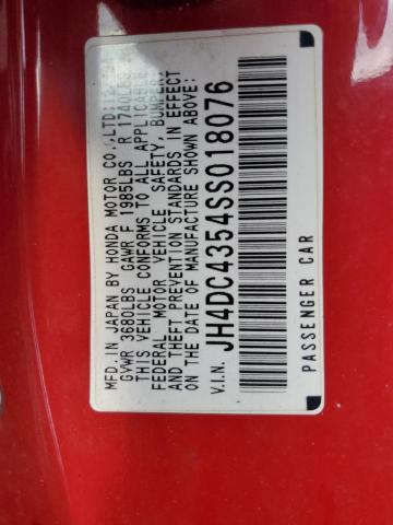 Photo 10 from auction – 1995 ACURA INTEGRA LS with VIN JH4DC4354SS018076