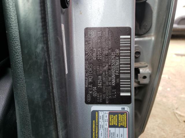 Photo 10 from auction – 2014 KIA OPTIMA HYB with VIN KNAGN4AD2E5067635