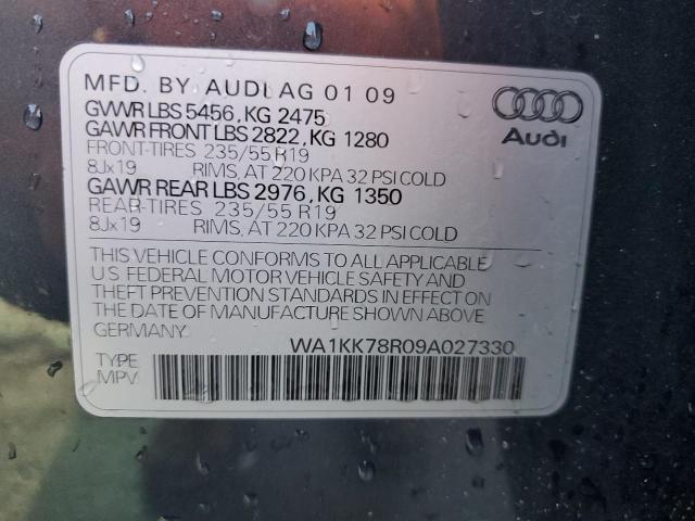 Photo 10 from auction – 2009 AUDI Q5 3.2 with VIN WA1KK78R09A027330