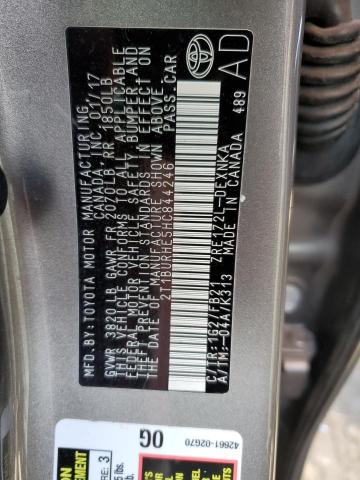 Photo 10 from auction – 2017 TOYOTA COROLLA L with VIN 2T1BURHE5HC844246