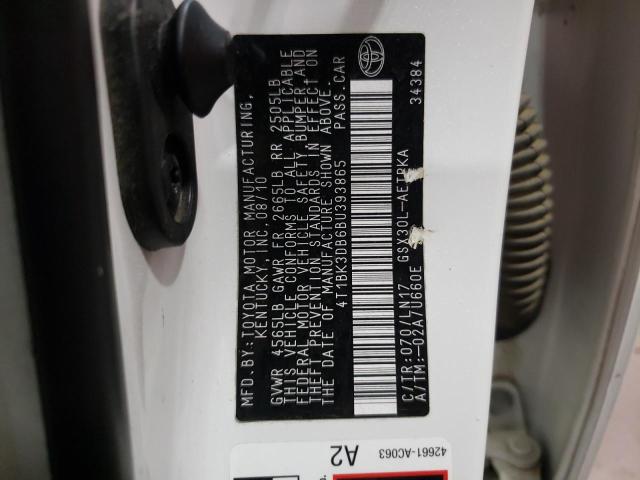 Photo 10 from auction – 2011 TOYOTA AVALON BAS with VIN 4T1BK3DB6BU393865