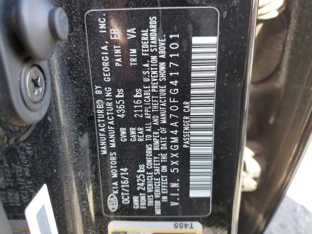 Photo 10 from auction – 2015 KIA OPTIMA LX with VIN 5XXGM4A70FG417101