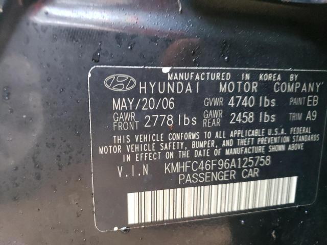 Photo 10 from auction – 2006 HYUNDAI AZERA SE with VIN KMHFC46F96A125758