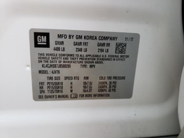 Photo 10 from auction – 2018 BUICK ENCORE PRE with VIN KL4CJHSB7JB588289