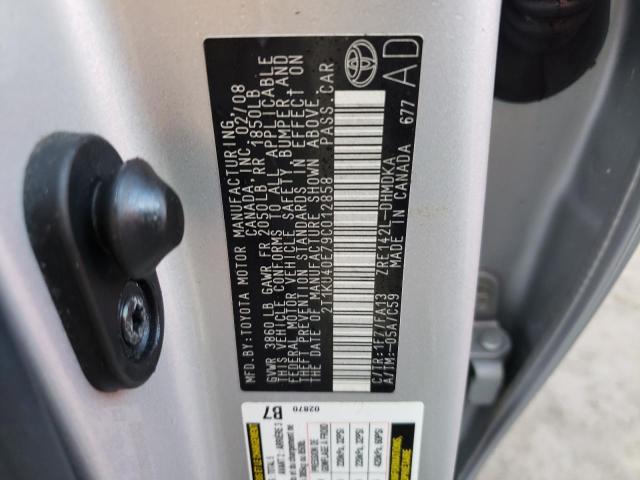 Photo 10 from auction – 2009 TOYOTA COROLLA MA with VIN 2T1KU40E79C012858