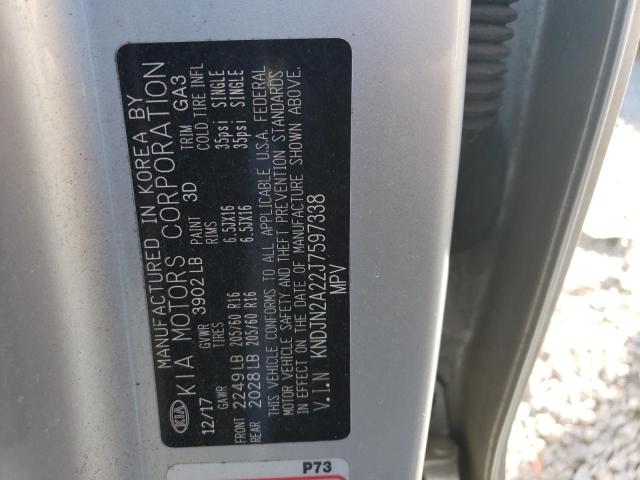 Photo 10 from auction – 2018 KIA SOUL with VIN KNDJN2A22J7597338