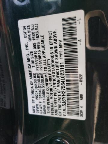 Photo 10 from auction – 2004 HONDA ELEMENT EX with VIN 5J6YH27564L023161