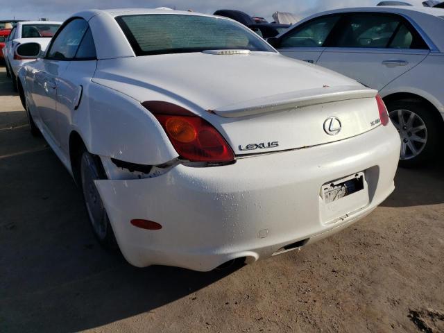 Photo 3 from auction – 2002 LEXUS SC 430 with VIN JTHFN48Y520002129