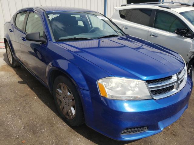 DODGE AVENGER SE 2013 with VIN 1C3CDZAB7DN710161 - Photo from auction