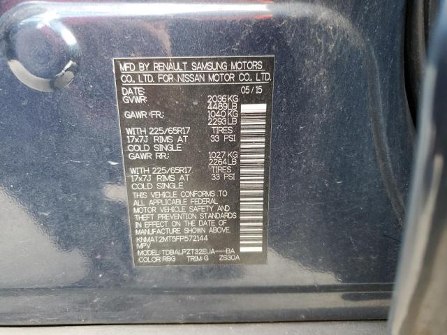 Photo 10 from auction – 2015 NISSAN ROGUE S with VIN KNMAT2MT5FP572144