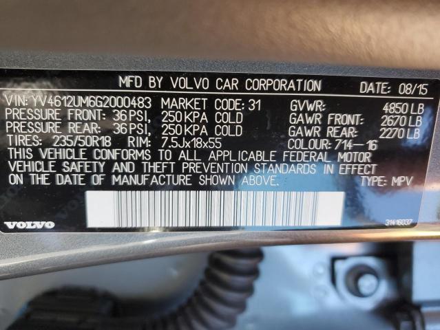 Photo 10 from auction – 2016 VOLVO S60 CROSS with VIN YV4612UM6G2000483