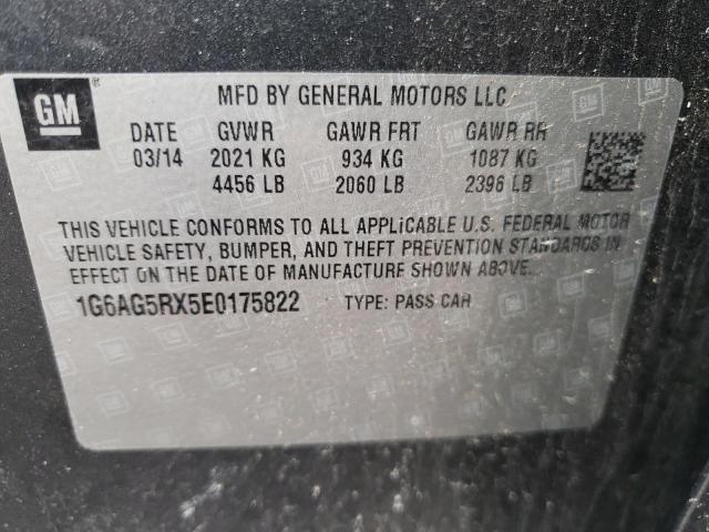 Photo 10 from auction – 2014 CADILLAC ATS with VIN 1G6AG5RX5E0175822