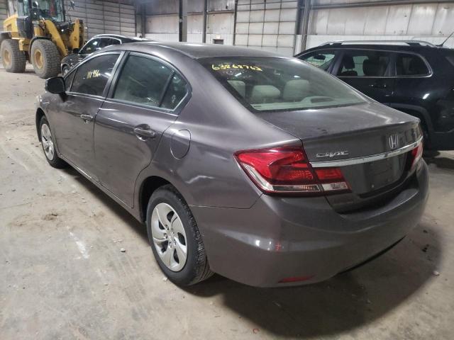 Photo 3 from auction – 2013 HONDA CIVIC LX with VIN 19XFB2F5XDE043051