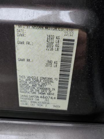 Photo 10 from auction – 2013 NISSAN ALTIMA 2.5 with VIN 1N4AL3AP7DN460764