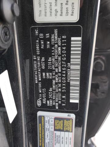 Photo 10 from auction – 2015 KIA OPTIMA SX with VIN 5XXGR4A62FG504118