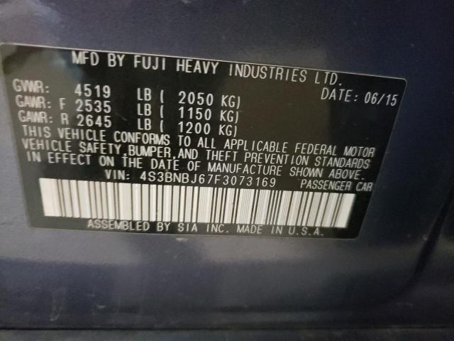 Photo 10 from auction – 2015 SUBARU LEGACY 2.5 with VIN 4S3BNBJ67F3073169
