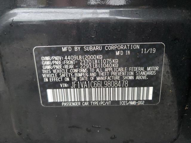 Photo 10 from auction – 2020 SUBARU WRX PREMIU with VIN JF1VA1C66L9808478