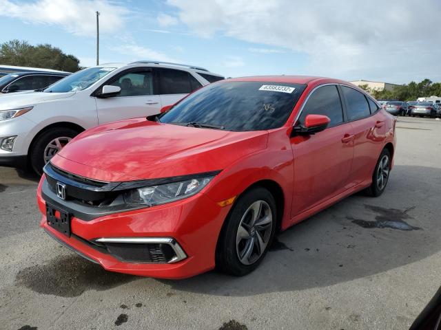 Photo 2 from auction – 2019 HONDA CIVIC LX with VIN 2HGFC2F6XKH553005