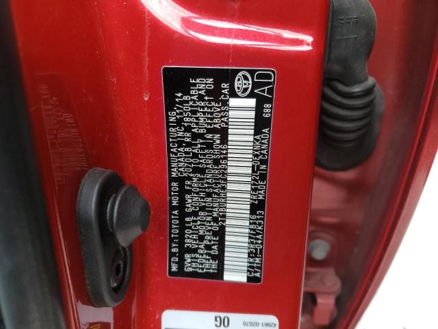 Photo 10 from auction – 2015 TOYOTA COROLLA L with VIN 2T1BURHE3FC296146