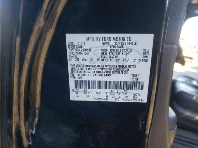 Photo 10 from auction – 2012 FORD ESCAPE LIM with VIN 1FMCU0E71CKB94551