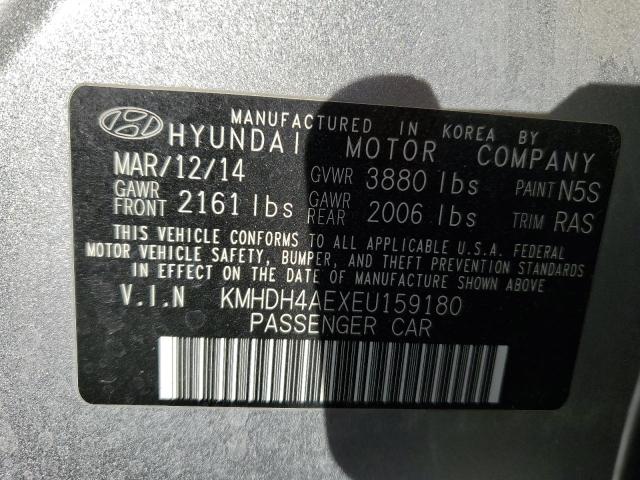 Photo 10 from auction – 2014 HYUNDAI ELANTRA SE with VIN KMHDH4AEXEU159180