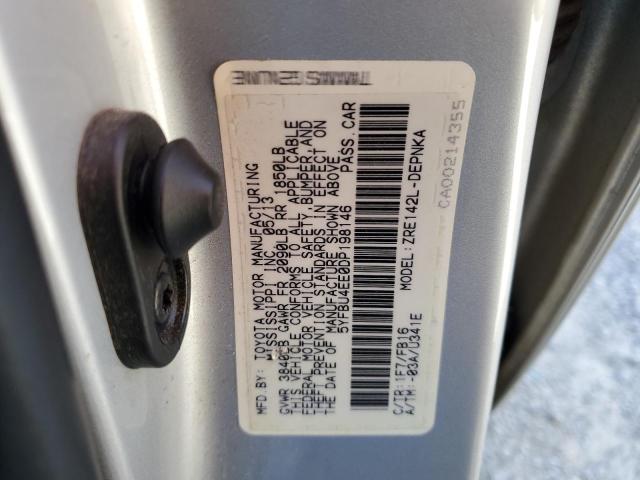 Photo 10 from auction – 2013 TOYOTA COROLLA BA with VIN 5YFBU4EE0DP198146