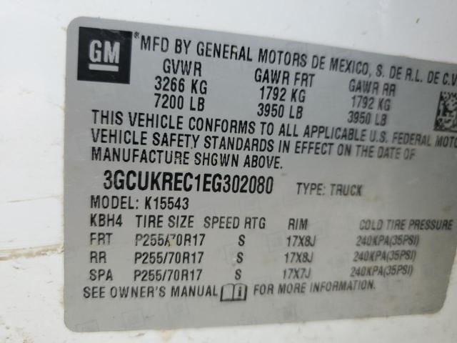 Photo 10 from auction – 2014 CHEVROLET SILVERADO with VIN 3GCUKREC1EG302080