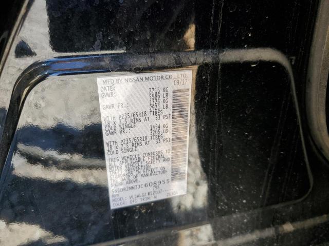 Photo 10 from auction – 2018 NISSAN PATHFINDER with VIN 5N1DR2MN3JC608955