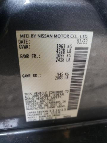 Photo 10 from auction – 2022 NISSAN ALTIMA S with VIN 1N4BL4BVXNN333015